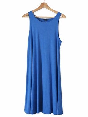 Free Fly Bamboo Flex Dress XL Blue UPF 50+ Sleeveless Swing Travel Lightweight